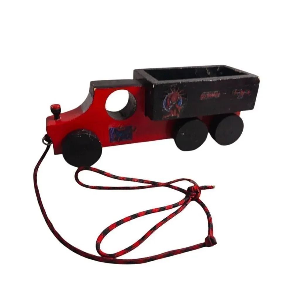 Homemade Spiderman pull Toy Car 12"